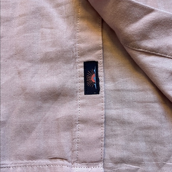 Faherty Men’s Pink Sunwashed Chambray Supima Cotton LongSleeve Shirt Size XL - Picture 6 of 9